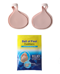 Ball of Foot Cushions relief from burning pain or tender areas on the ball of the foot